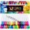 32-Color Fabric Markers Set - Permanent Fine Tip Art Pens, Child Safe & Non-Toxic for Canvas, Bags, T-Shirts, and Sneakers